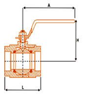 Screwed Ball Valve